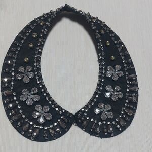Chic Black and Silver Floral Necklace. I bought it in Poland.